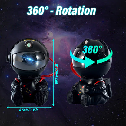Astronaut Galaxy Projector, Starry Sky Nebula Projection Night Light with Remote Control and Timer, Suitable for Bedroom and Party Decoration