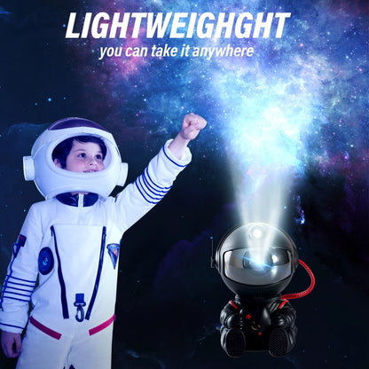 Astronaut Galaxy Projector, Starry Sky Nebula Projection Night Light with Remote Control and Timer, Suitable for Bedroom and Party Decoration